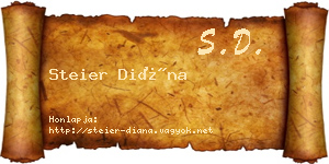 Steier Diána névjegykártya